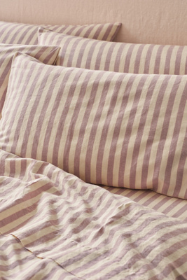 Piglet In Bed Linen Blend Pillowcases, Set Of 2 In Pink