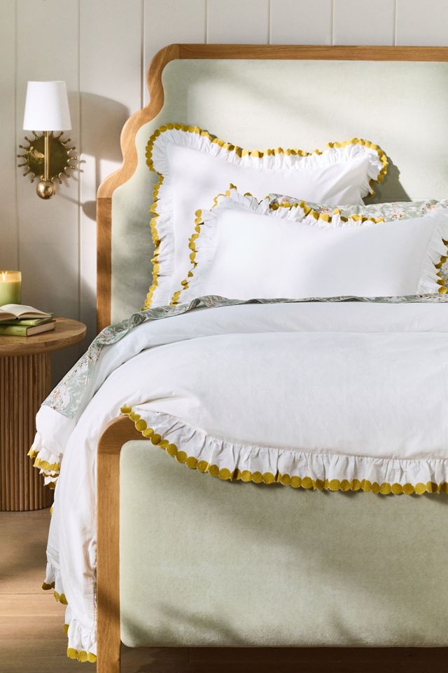 Maeve Liet Cotton Sateen Embroidered Euro Sham #1