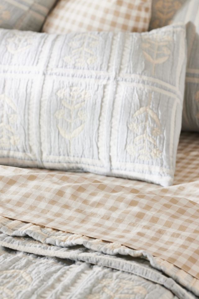 Parker Cotton Floral Woven Coverlet #1
