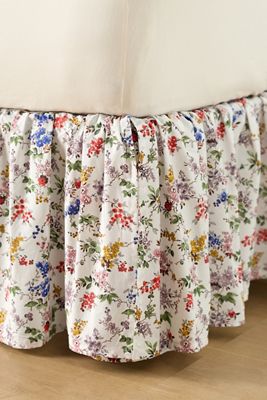 Cotton Percale Printed Bed Skirt