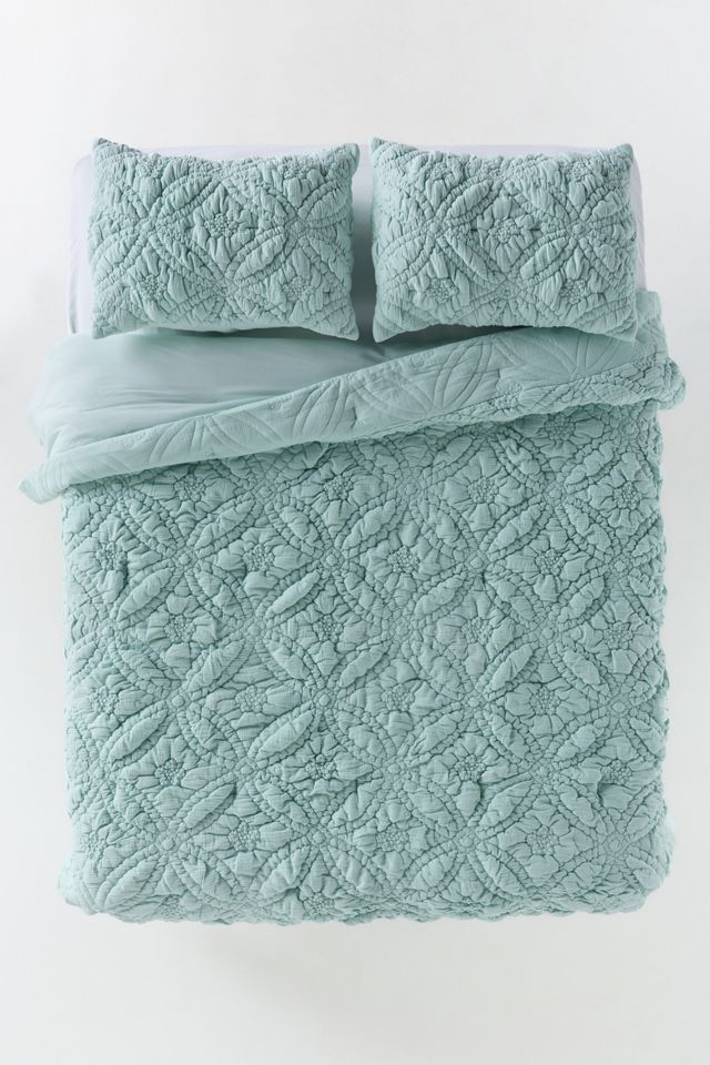 Everly Cotton Floral Manipulated Quilt #2