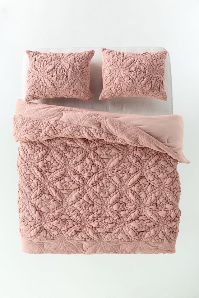 Everly Cotton Floral Manipulated Quilt #2