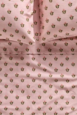 MINDTHEGAP Organic Cotton Sateen Printed Sheet Set