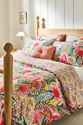 Housse de couette imprimée en satin de coton MINDTHEGAP