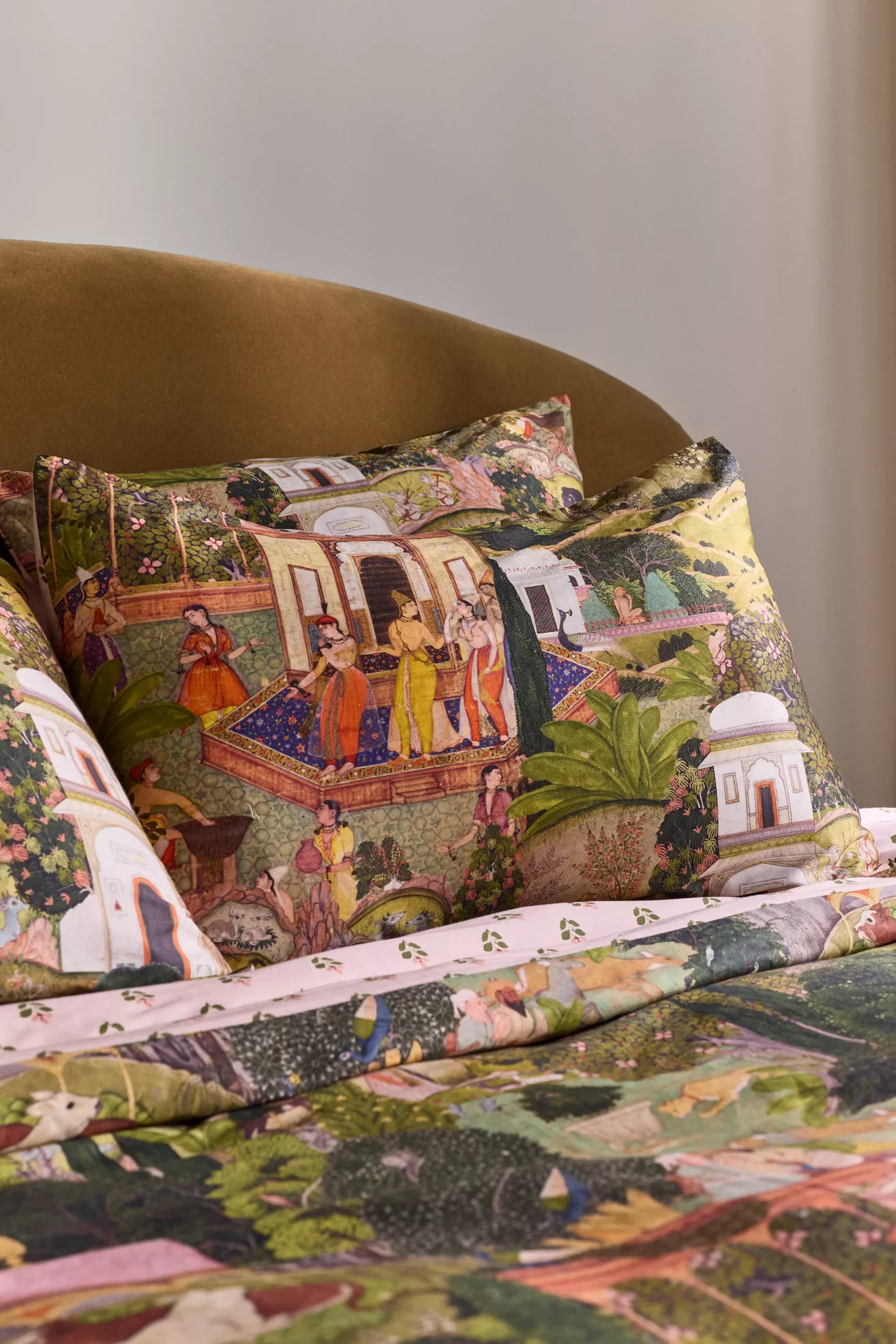 MINDTHEGAP Cotton Sateen Printed Shams, Set of 2