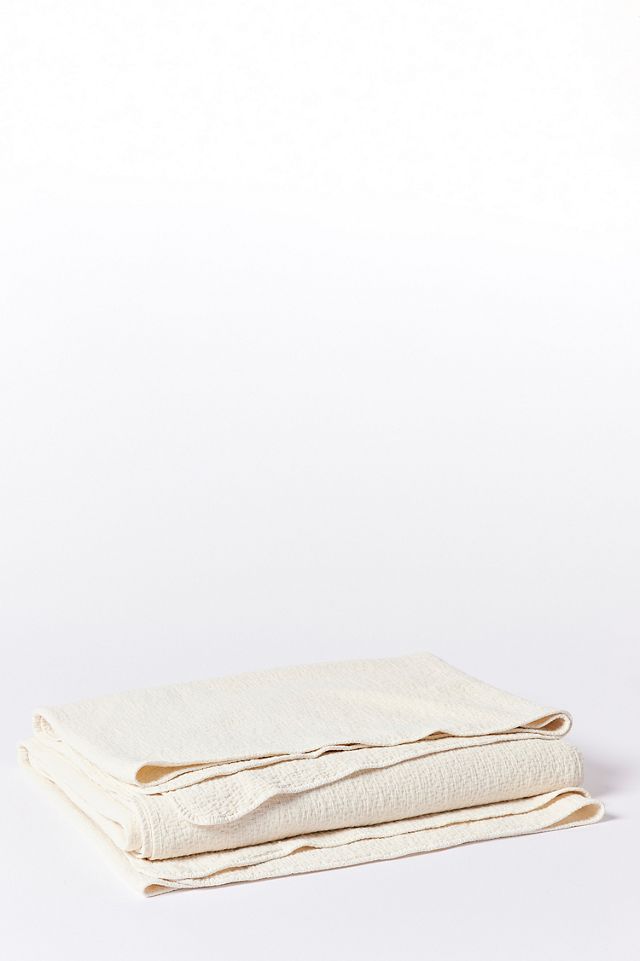 Coyuchi Cascade Organic Matelasse Blanket #2