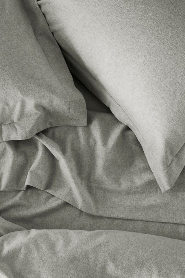 Coyuchi Cloud Brushed Organic Flannel Euro Sham #1