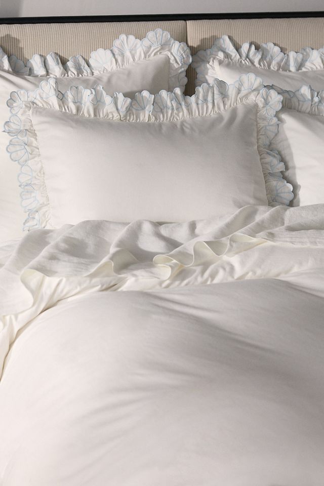 Fera Cotton Embroidered Sateen Duvet #1
