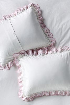 Fera Cotton Embroidered Sateen Pillowcases, Set of 2