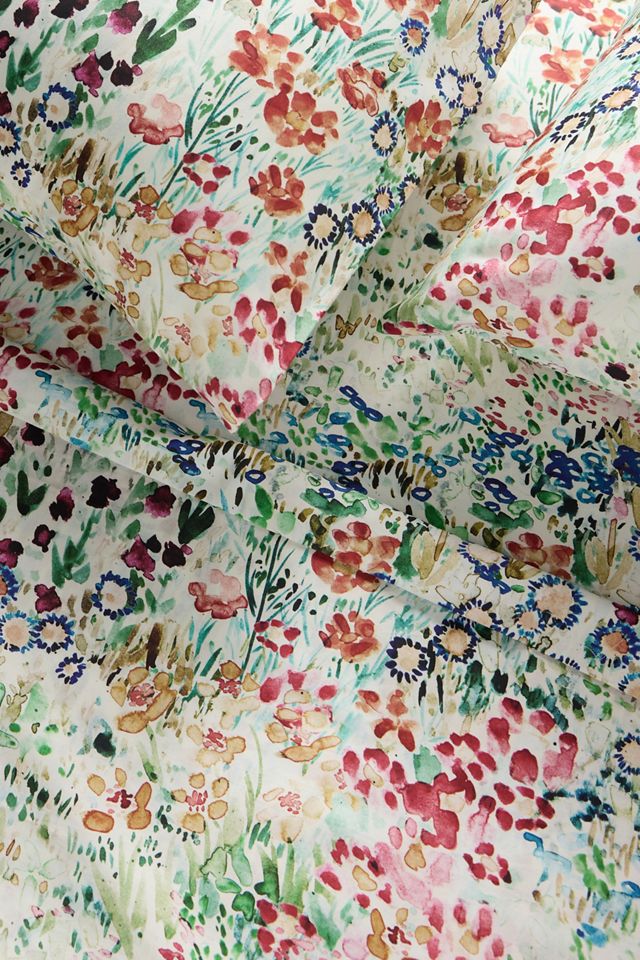 @nestingwithgrace Cotton Sateen Floral Printed Sheet Set #1