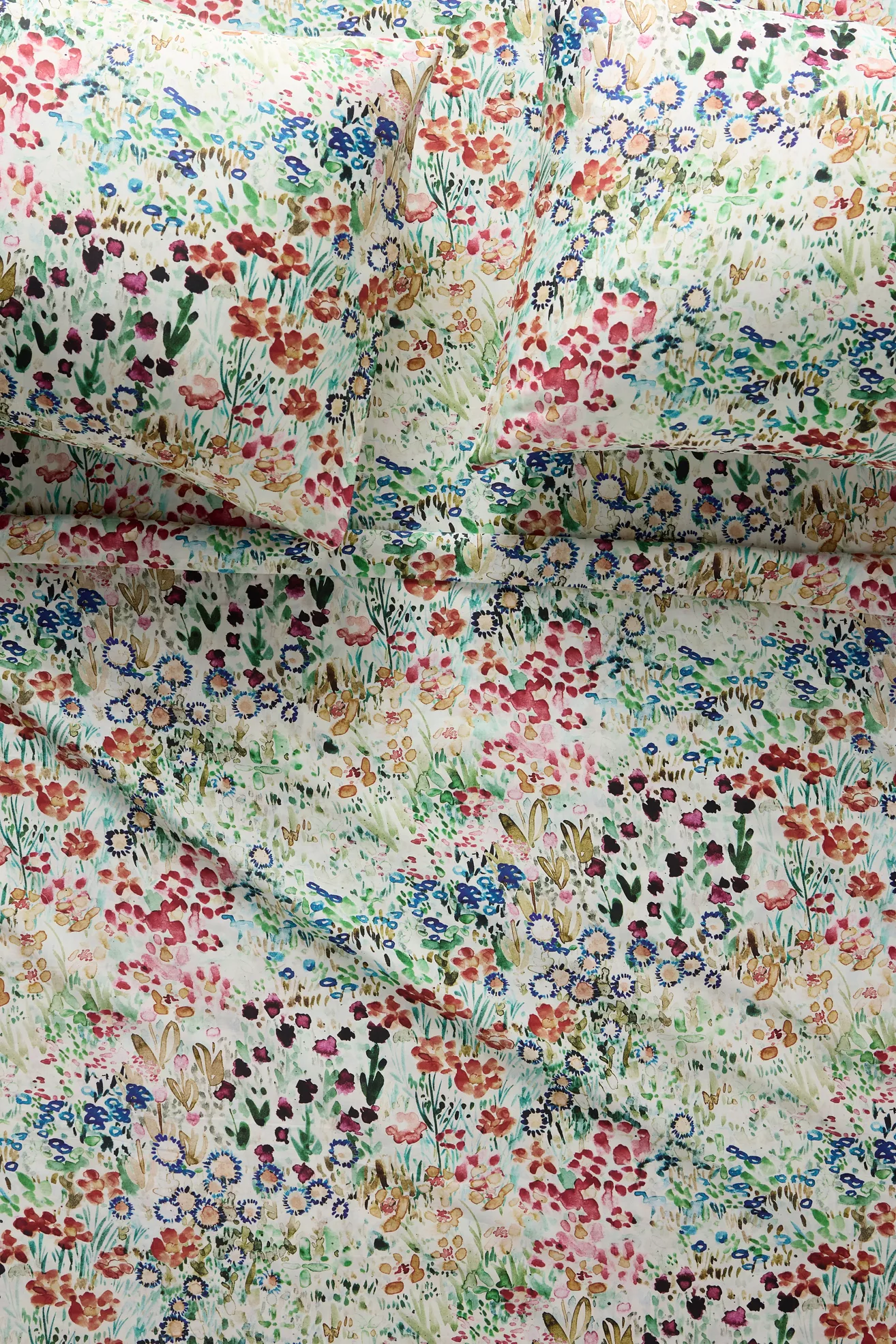 @nestingwithgrace Cotton Sateen Floral Printed Sheet Set