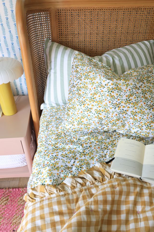 @nestingwithgrace Cotton Sateen Floral Printed Sheet Set #2