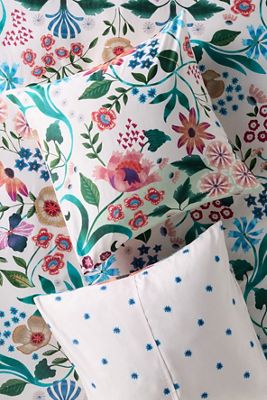 Organic Cotton Printed Sateen Euro Sham