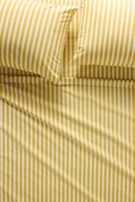 Maeve Brynne Cotton Percale Stripe Printed Sheet Set