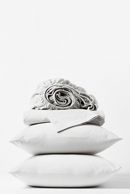 Coyuchi Organic Crinkled Percale Sheet Set