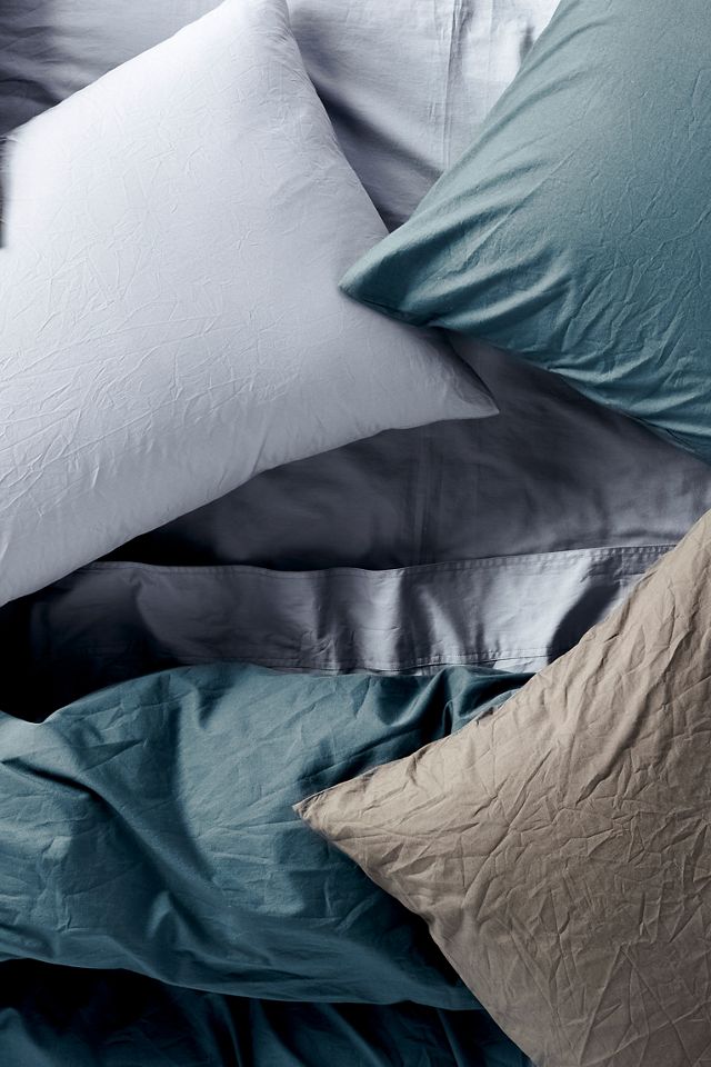 Coyuchi Organic Crinkled Percale Sheet Set #3