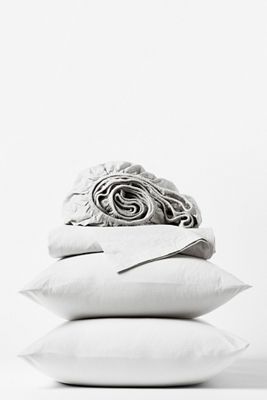 Coyuchi Organic Crinkled Percale Sheet Set