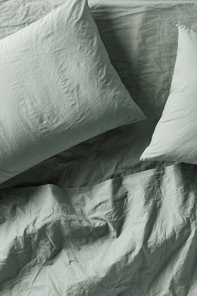 Coyuchi Organic Crinkled Percale Sheet Set #2
