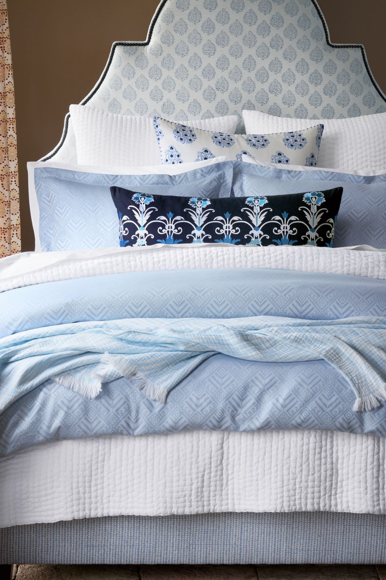 John Robshaw Halana Lapis Duvet Set - Lapis, King