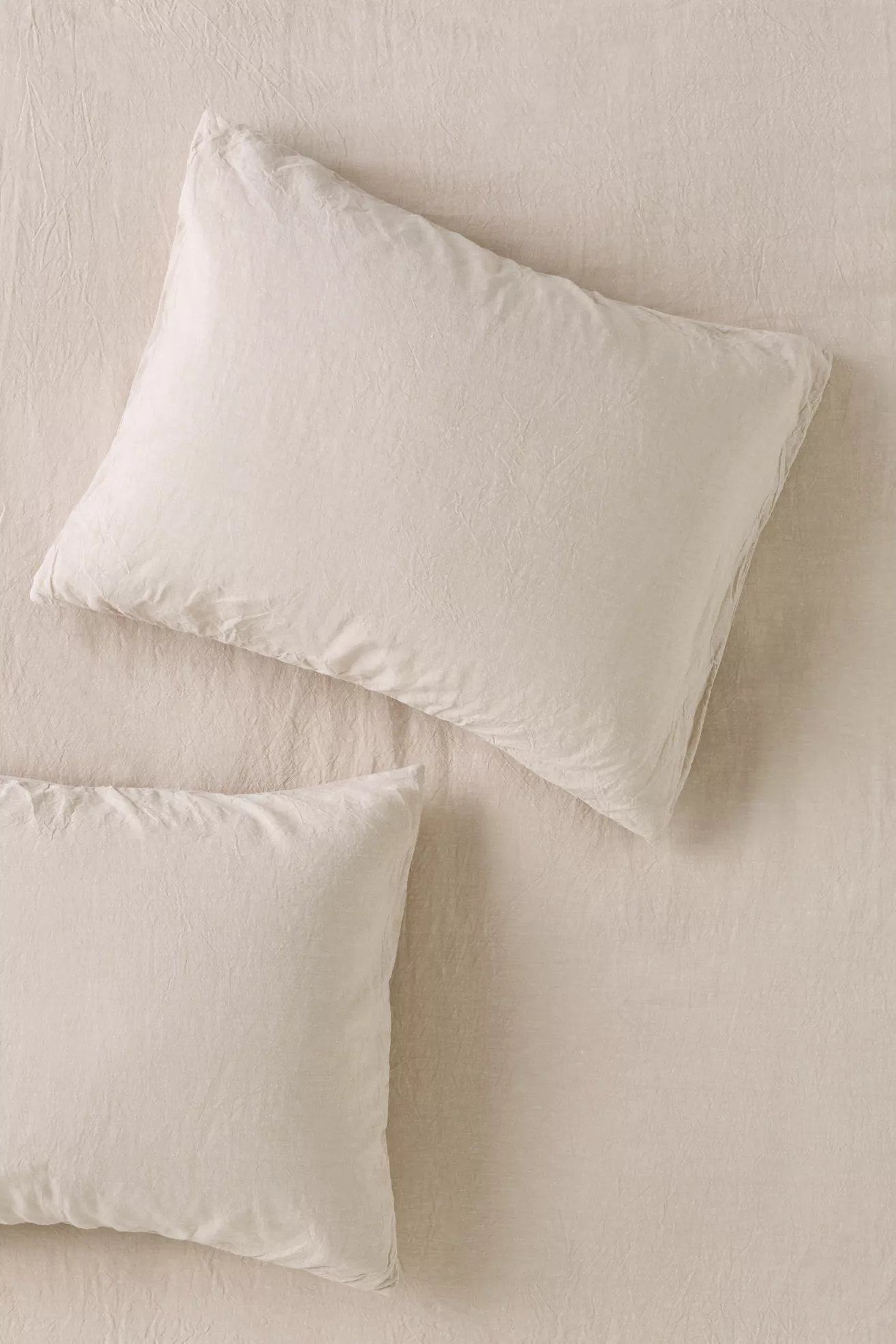 Linen Cotton Yarn Dyed Shams, Set of 2
