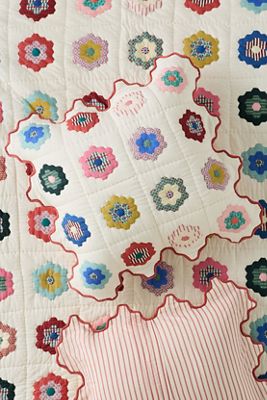 Millie Cotton Printed Geo Shaped Edge Euro Sham