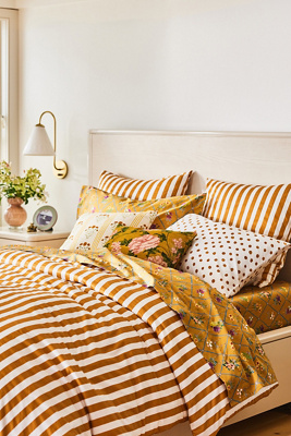 The Organic Cotton Sateen Printed Duvet Cover by Maeve