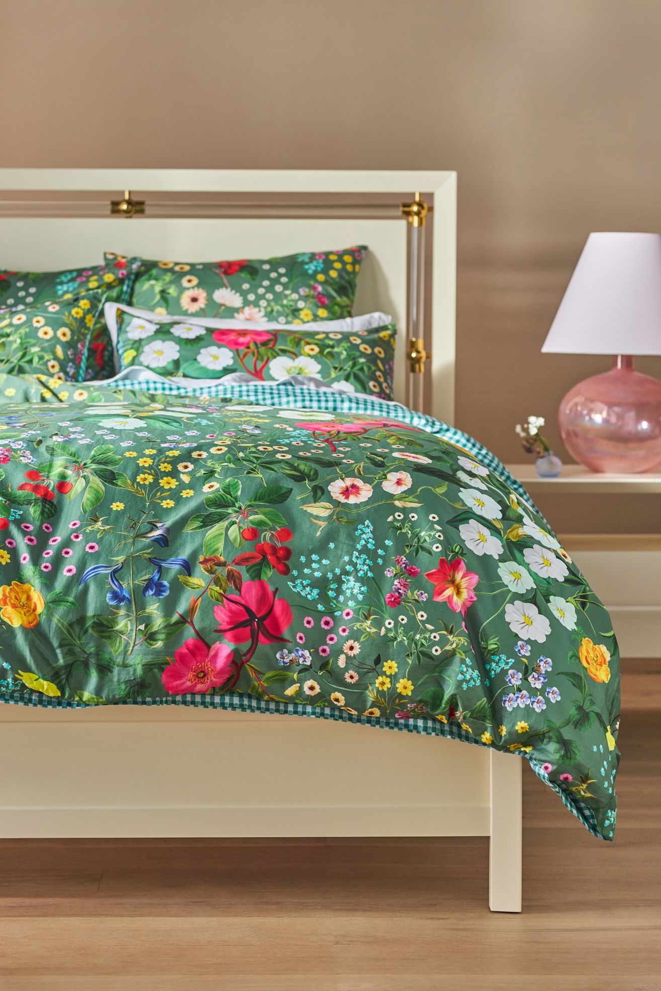 Organic Cotton Sateen Printed Duvet Cover by Maeve - Botanica, Queen