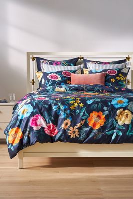 The Organic Cotton Printed Sateen Duvet Collection by Maeve