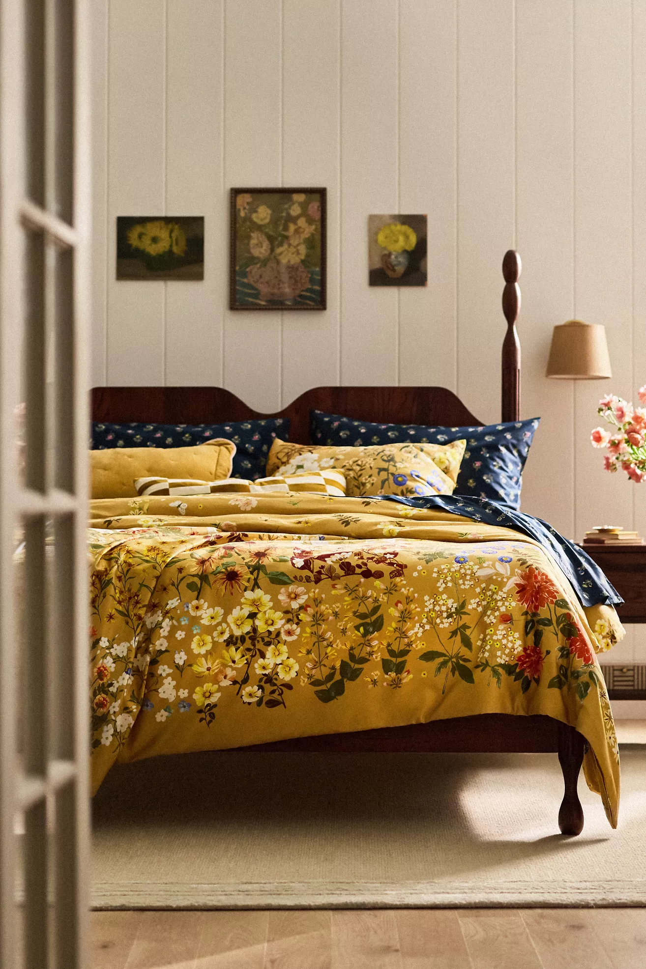 Maeve 100% Organic Cotton Sateen Printed Duvet Cover