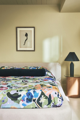 Maeve The Organic Cotton Printed Sateen Duvet Collection By  In Multi