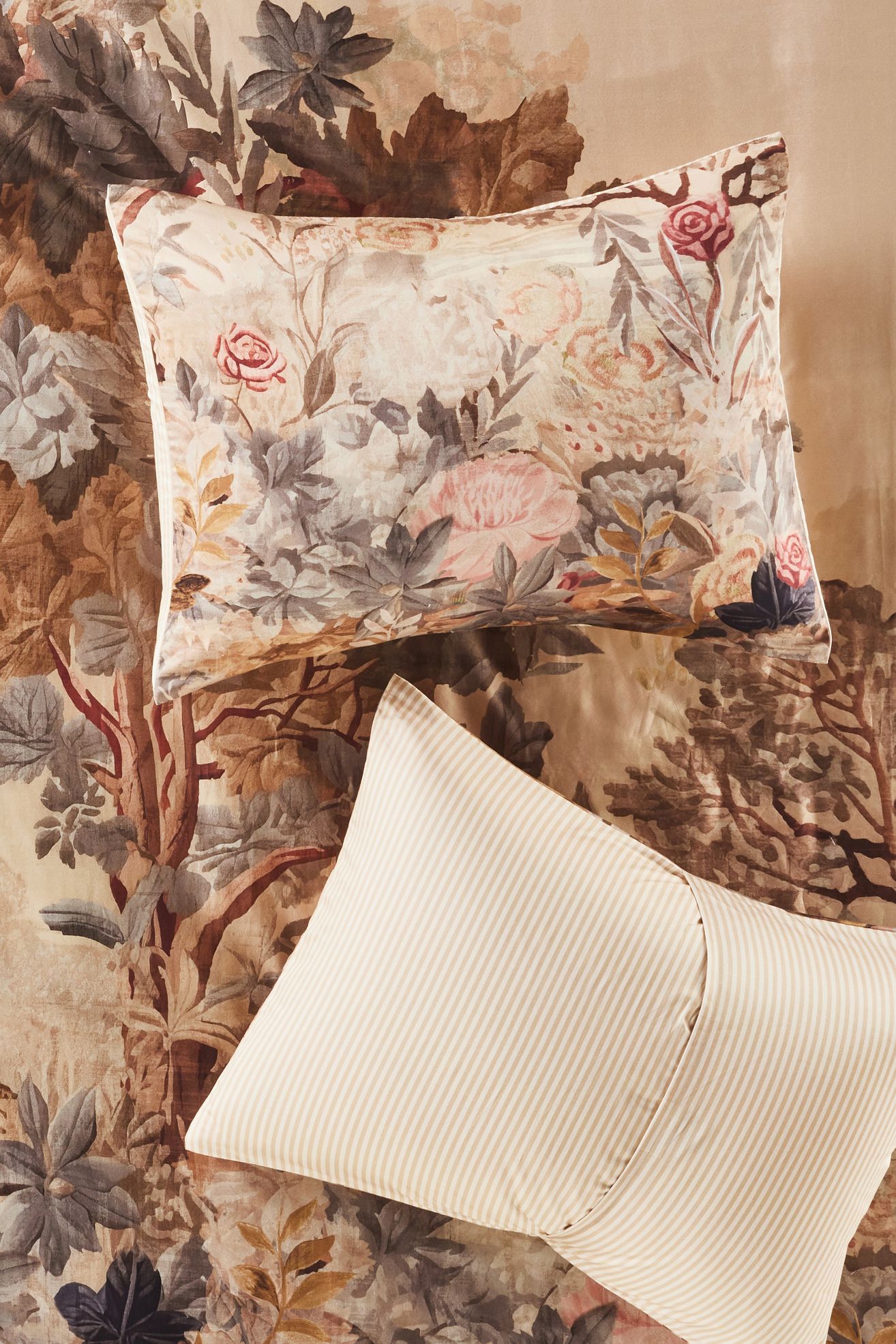 The Organic Cotton Printed Sateen Pillow Shams by Maeve, Set of 2 - Francois, Standard, King Sham, Set of 2