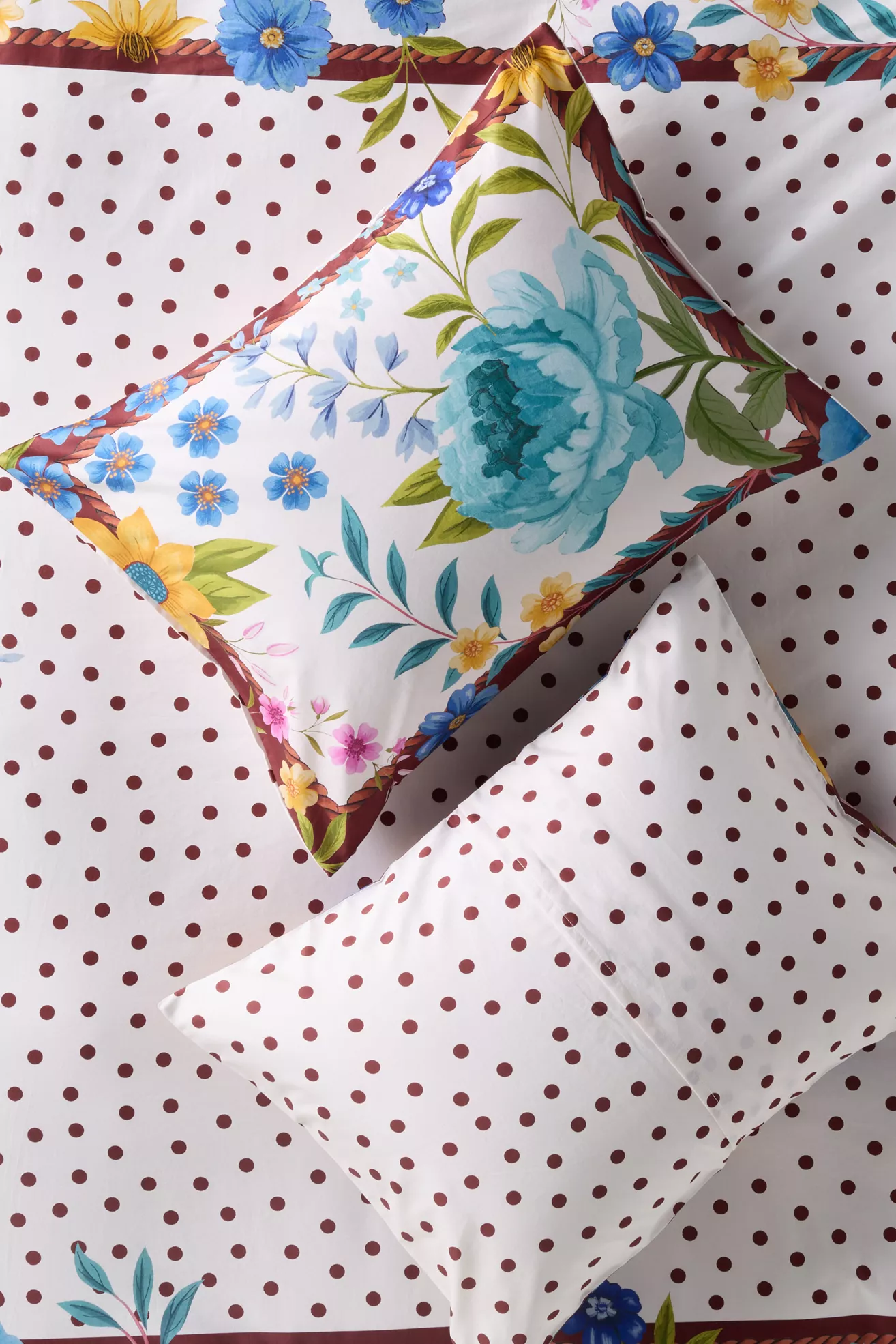 Organic Cotton Printed Sateen Pillow Shams by Maeve, Set of 2
