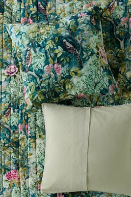 Cuscino Maeve in Velluto di Cotone con Stampa Floreale