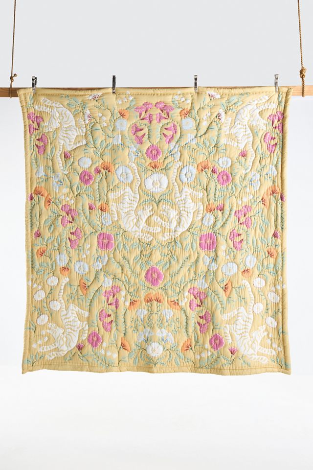 Xenia Cotton Tiger Printed Quilted Bedspread #2