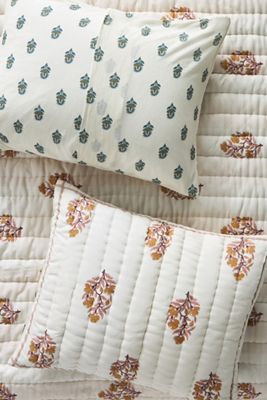Federe in Cotone Floreale Stampato Khira, Set di 2