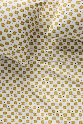 McKenzie Parrott Organic Cotton Sateen Floral Printed Sheet Set