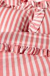 Maeve Cotton Striped Ruffle Printed Duvet Cover