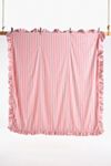 Maeve Cotton Striped Ruffle Printed Duvet Cover