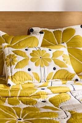 McKenzie Parrott Cotton Floral Printed Shams, Set of 2