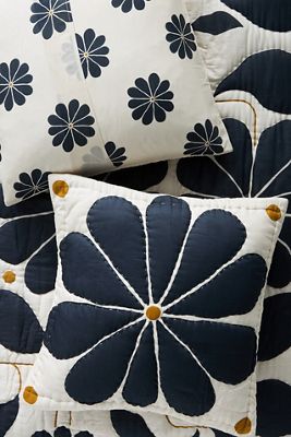 McKenzie Parrott Cotton Floral Printed Euro Sham