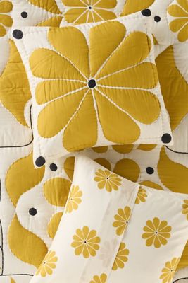 McKenzie Parrott Cotton Floral Printed Euro Sham