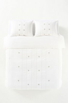 Annie Cotton Floral Embroidered Duvet Cover