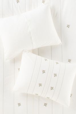 Annie Cotton Floral Embroidered Shams, Set of 2