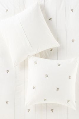 Annie Cotton Floral Embroidered Euro Sham