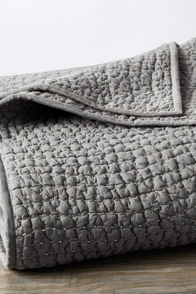 Coyuchi Pebbled Handstitched Organic Quilt #2