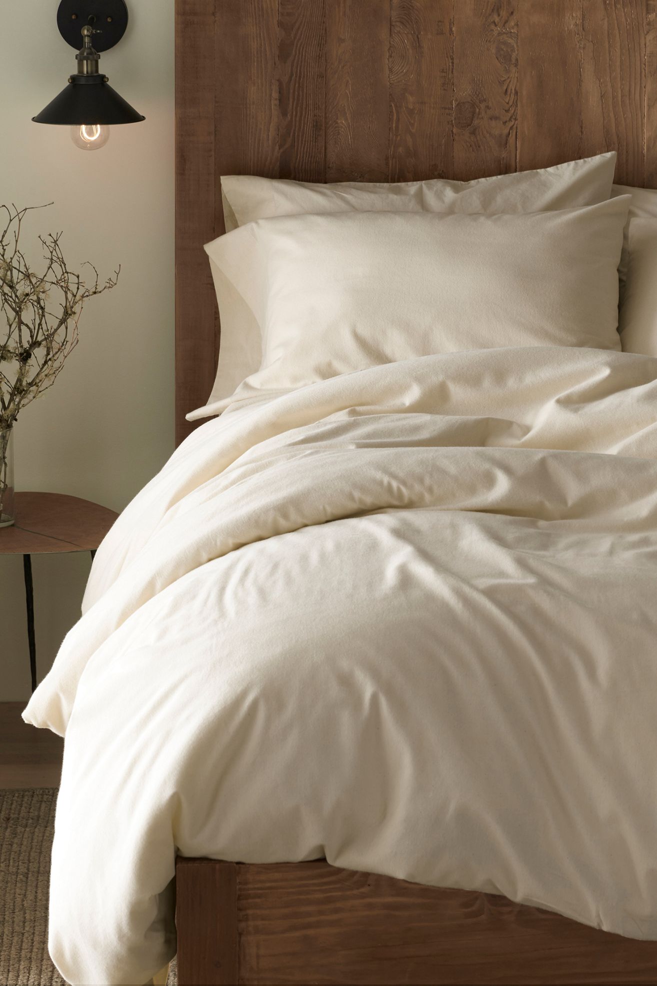 Coyuchi Organic Crinkled Percale Duvet Cover - Undyed, Full/Queen