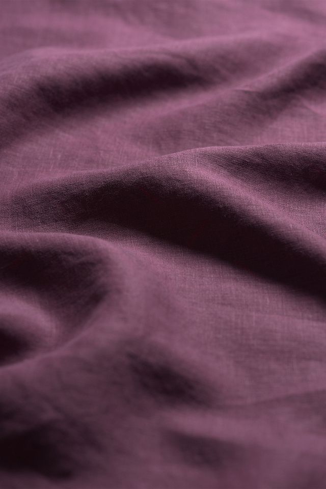 Piglet In Bed Berry Linen Blend Duvet Cover #2