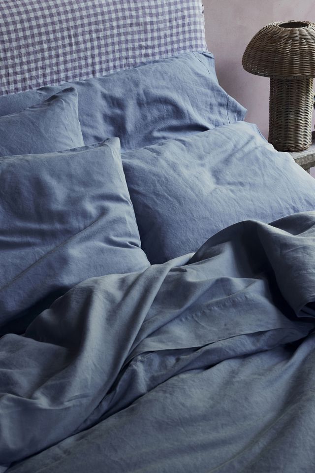 Piglet In Bed Blueberry Linen Blend Pillowcase, Set of 2 #1