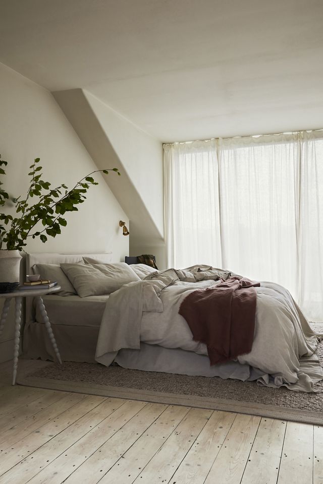 Piglet In Bed Oatmeal Linen Blend Pillowcase, Set of 2  #1
