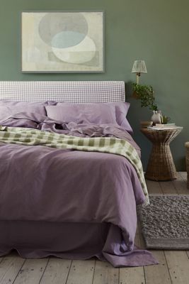 Piglet In Bed Elderberry Linen Blend Duvet Cover